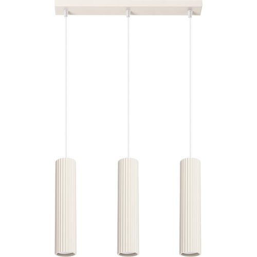 Pendelleuchte KARBON 3L beige 3xGU10 10W Aluminium 98x6.5x45cm Sollux Lighting