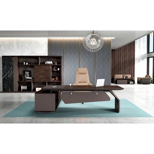 Büromöbel Tisch Bürotisch Arbeitstisch Schreibtisch Büro Holz Braun