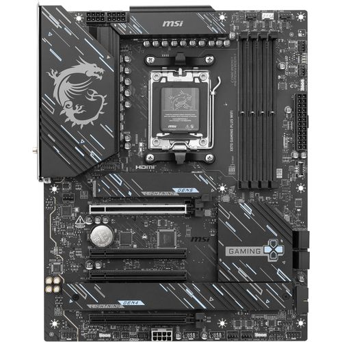 MSI X870 GAMING PLUS WIFI - Motherboard - ATX - Socket AM5 - AMD X870 Chipsatz - USB-C 3.2 Gen 2x2, USB 3.2 Gen 2, USB 3.2 Gen 1, USB4 - Wi-Fi 7, 5 Gigabit Ethernet, Bluetooth - Onboard-Grafik (CPU erforderlich)
