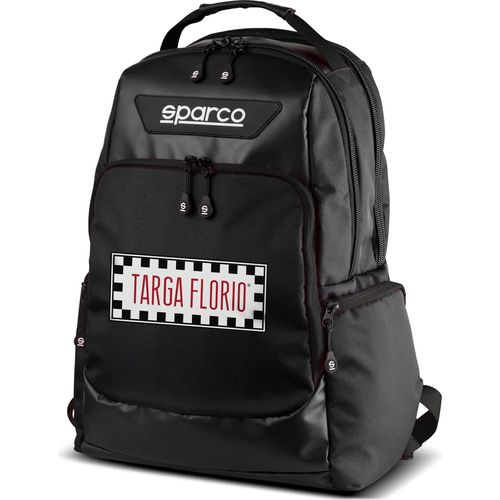 Sparco 016445TF Superstage Rucksack #Z2 Targa Florio Schwarz