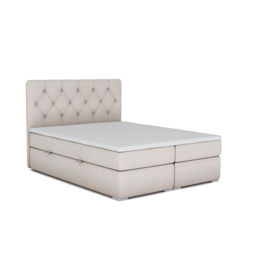 Boxspring Bett Hotel Doppel Leder Luxus Betten Polster Bettkasten Funktion Neu