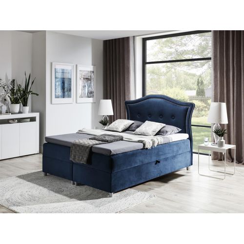 Stoff Boxspringbett Textil Design Doppel Hotel Modern Bett Schlafzimmer Betten