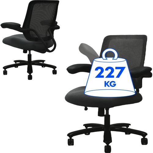 FLEXISPOT BErgonomischer Bürostuhl 227 kg Höhenverstellbarer Schreibtischstuhl aus Netzgewebe, Drehstuhl mit 3D Kopfstütze 90° Hochklappbare Armlehnen