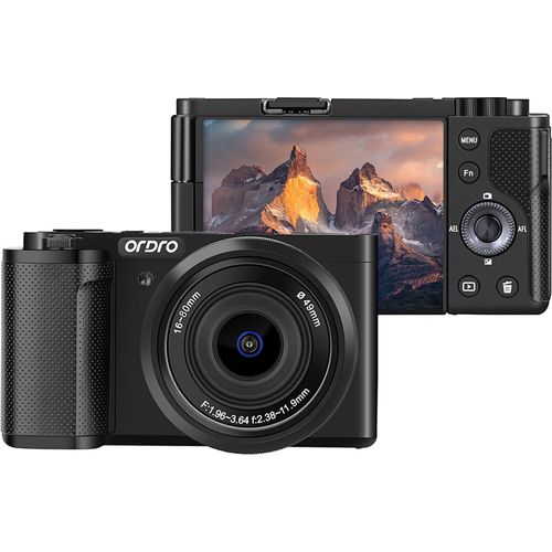 ORDRO G930 5K 30fps Digitalkamera 64MP WiFi Digitalvideokamera Camcorder 3,2 Zoll Flip-Touchscreen Gesichtserkennung Auto/Manueller Fokus Eingebauter Akku Mehrere Filter fuer Vlogging-Videofotografie