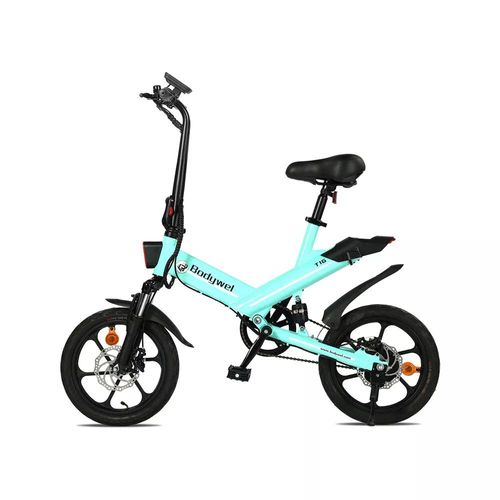 Elektrofahrrad 16 Zoll e bike Damen E-Scooter Elektroroller 36V/11AH APP-Kontrolle E-Mini Bike E-bike E-Bike Klappräder Blau