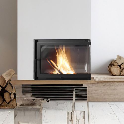 Kamineinsatz Gusseisen SIMPLE rechts 15 kW Ø 200