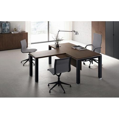 Schreibtisch Tisch mit Besprechungstisch Cheftisch Frezza Büro Einrichtung Möbel