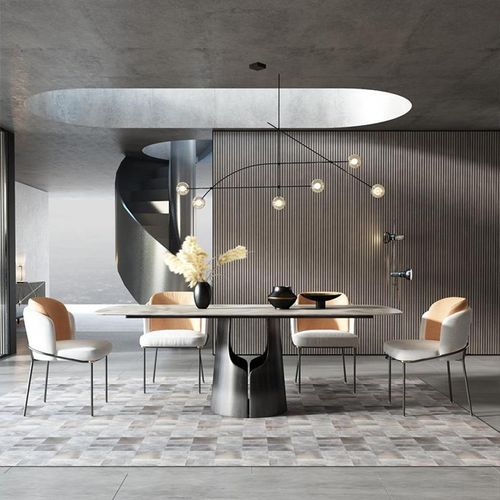 Tisch Moderner Esstisch Marmor Design Holztisch Wohn Tische Ess Zimmer 160x80cm