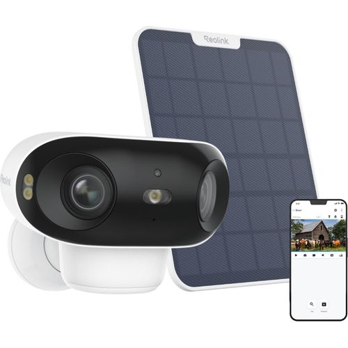 Reolink Überwachungskamera Akku 4K Wifi 6,180°-Blickwinkel 8MP, 5/2,4 GHz WLAN,Spotlight,Personen-/Fahrzeugerkennung,2-Wege-Audio,Außen/Innenbereich