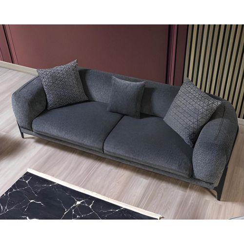 Graue Bürogarnitur Designer Büroschrank r Eckschreibtisch 2tlg