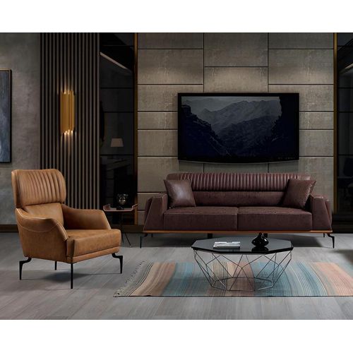Braune Bürogarnitur r Konferenztisch Designer Büroschrank 2tlg