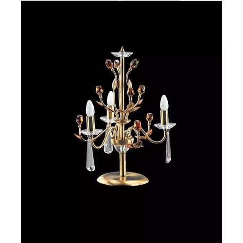 Goldene Kristall Tischlampe Luxus Leuchten Lampen Lichtkronenleuchter