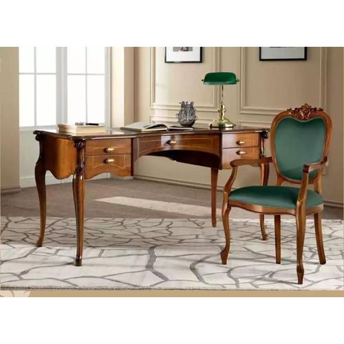 Schreibtisch Design Klassisch Luxus Büroeinrichtung Holzschreibtische