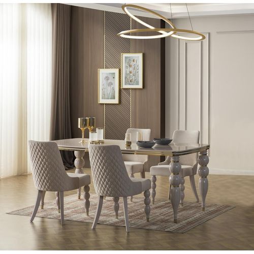 Beiger Esszimmertisch r Holztisch Designer Esszimmer Möbel Neu