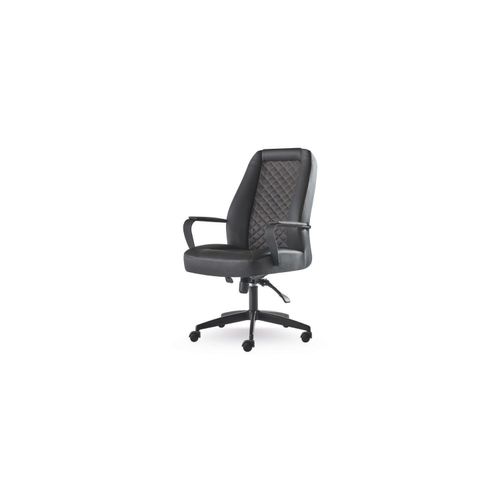 Bürostuhl Schwarz Drehsessel Modern Arbeitszimmer Mit Rollen Ledersessel