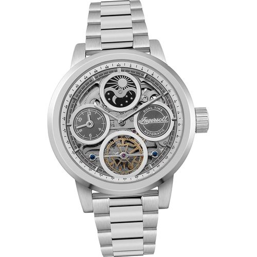 Ingersoll Edelstahl Herren Uhr Analog Outdoor Armbanduhr silber D2UIN16002