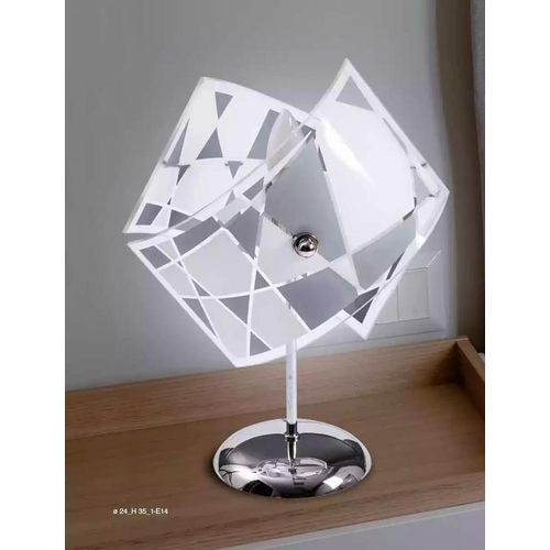 Stilvolle Tischlampe Modern Kristall Kronleuchter Grau Tischlampe Neu