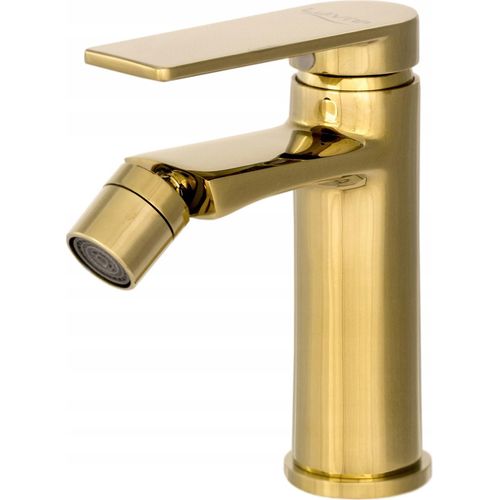 Rossa Gold Bidet Mischbatterie Quadratisch