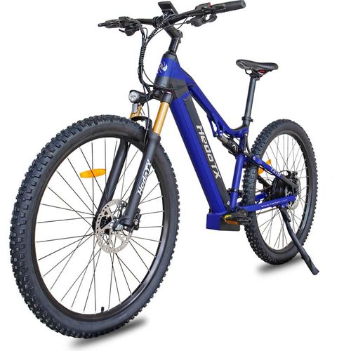 Elektrofahrrad 19,2Ah E Mountainbike 48v E-Bikes E-City Bike 27 Gange Citybike City eBike City E-Bikes & E-Hollandräder Blau
