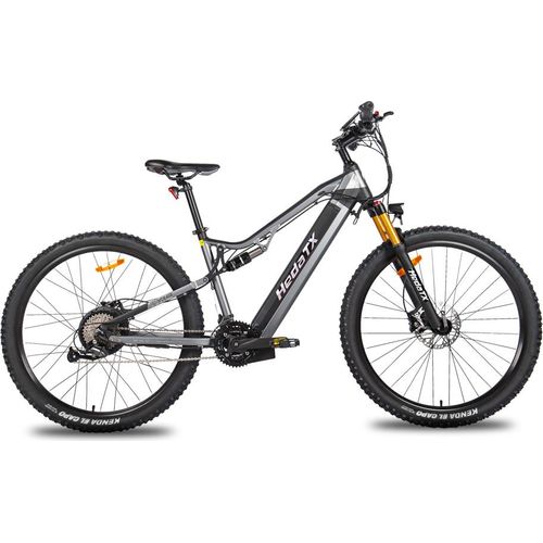 Elektrofahrrad 19,2Ah E Mountainbike 48v E-Bikes E-City Bike 27 Gange Citybike City eBike City E-Bikes & E-Hollandräder Grau