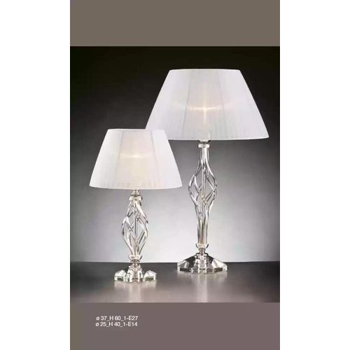 Tischleuchte Antik Stil Tisch Lampe Kristall Leuchte weiß Tischlampe Neu