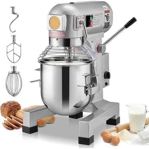Küchenmaschine Standmixer 550W - 10 L Knetmaschine - Teigmixer Mixer - vielseitige Kochhilfe für Haus und Restaurant