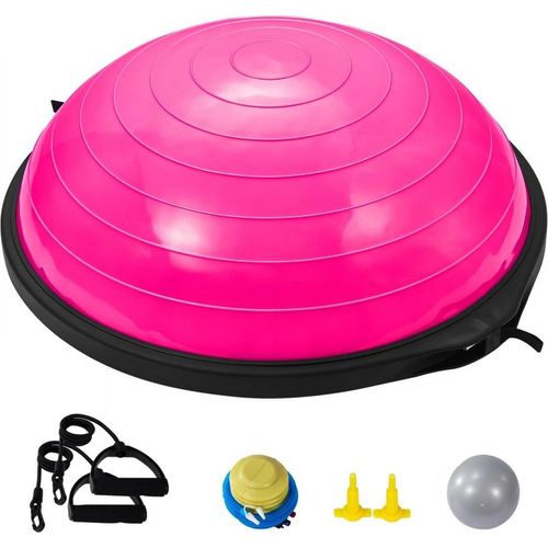 Fitnessball 66 cm - Yogaball - Gymnastikball - Sportball - Rosa Balance Ball für Fitness und Rehabilitation