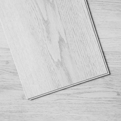 Vinyl-Bodenfliesen - 1220 x 185 mm - 10 Stk. - 5,5 mm dick - Stecksystem - hellgrau Holz-Optik - DIY-Bodenbelag für Küche, Esszimmer, Schlafzimmer und Badezimmer