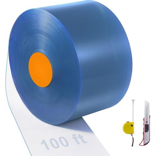 PVC Streifenvorhang 3048x30,5cm - 3mm Lamellen - Lamellenvorhang Meterware für Türen und Durchgänge