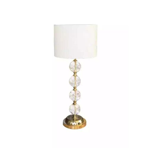 Tischleuchte Tischlampe Lampe Leuchten Gold Lampen Tisch Kristall