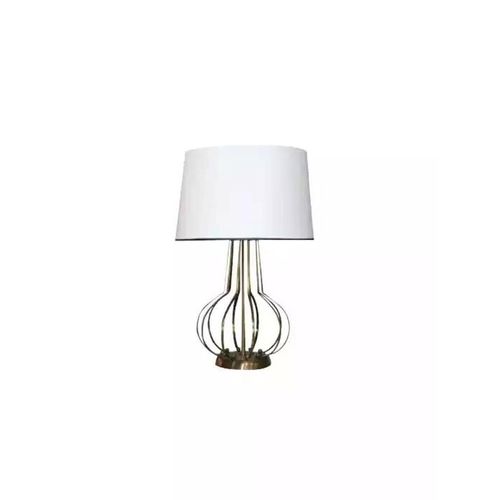 Tischlampe Tischleuchte Lampe Leuchten Luxus Lampen Tisch Metall Weiß