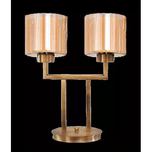 Tischleuchte Tischlampe Lampe Leuchten Modern Gold Lampen Tisch Glas