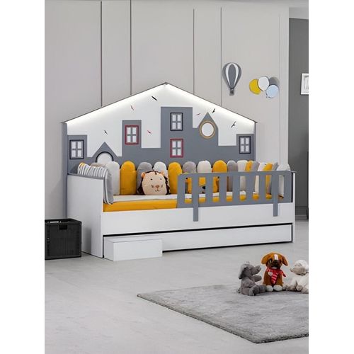 Bettrahmen Kinderbett Bett Kinderzimmer Kinderzimmermöbel Helles Holz