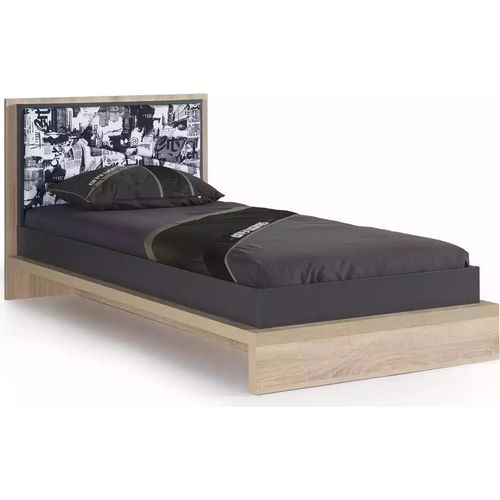Garnitur Kinderbett Kinderzimmer Bett Holz Grau Kindermöbel Set 8tlg