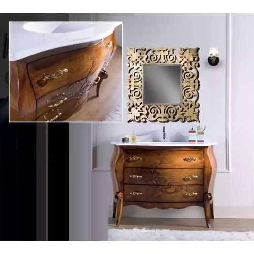 Badezimmer Waschbecken Becken Waschtisch Badmöbel Italy Stil Badezimmer 2tlg