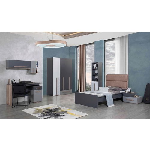 Schreibtisch Modern Tisch Wandregal Holz Jugend Kinderzimmer Möbel Design
