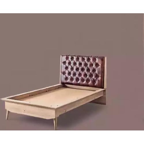 Bett Loft Holz Chesterfield 100x200cm Bettrahmen Gepolstertes Kopfteil