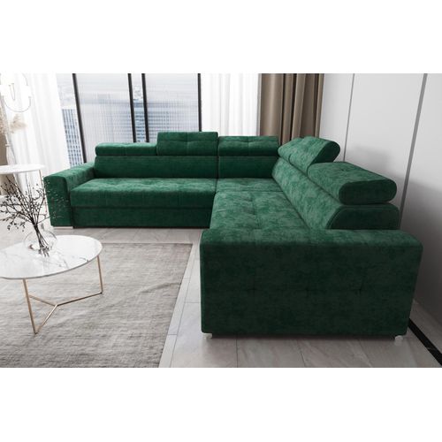 Wohnzimmer Textil Leder Luxus L Form Modern Ecksofa Couch Polsterung Sofas Neu