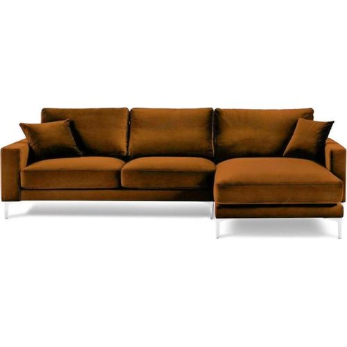 Stoff Wohnzimmer Design Couchen Polster Sofa Orange Ecksofa Sofas Italienische