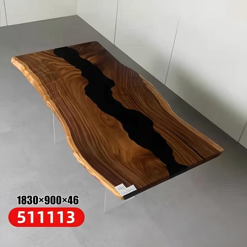 Table Epoxidharz Esstisch Echtes Holz Massiv Tische 183x90 Flusstisch