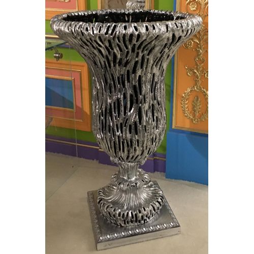Antike seltene sowjetische Blumenvase Silber für Wohnzimmer seltene Russland
