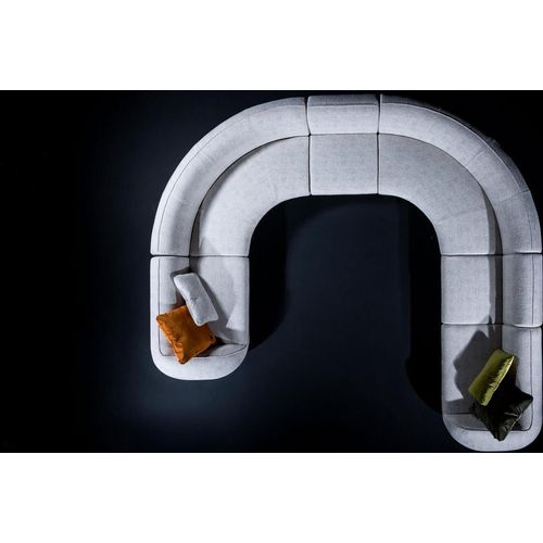 Wohnzimmer Eckgruppe U-Form Polstercouch Luxus Polster Textil Sofa Neu