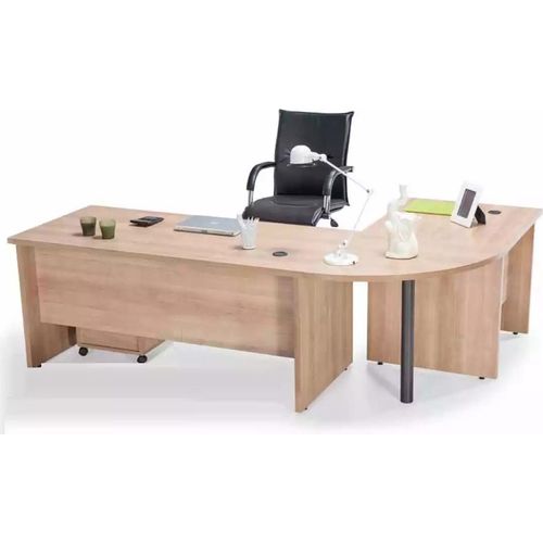 Eckschreibtisch Tisch Kommode Buche Kommode Büro Möbel Einrichtung 2tlg.