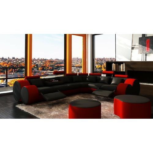 DESIGNER LEDERSOFA ECKCOUCH SOFA LEDERCOUCH - bereits aktiv -