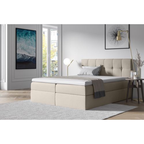Stoff Boxspringbett Textil Design Doppel Hotel Modern Bett Schlafzimmer Betten