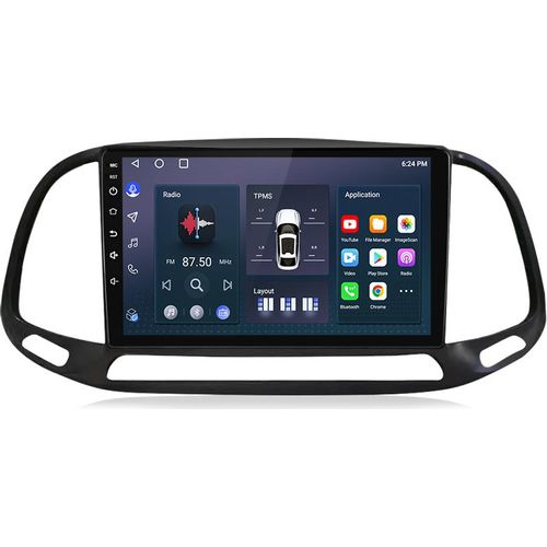 Autoradio 32GB für Fiat Doblo 20125-2019 2Din Android Radio Carplay Navi WIFI DSP GPS DAB Bluetooth