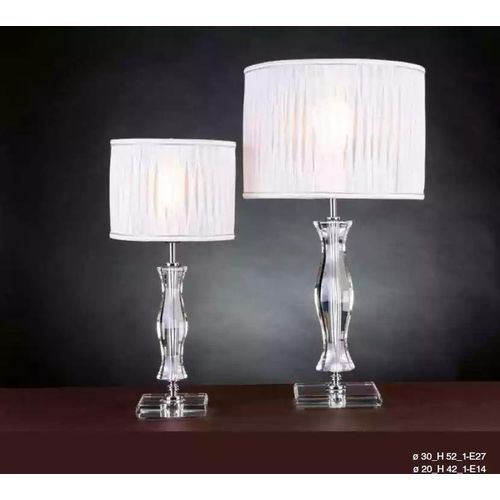 Klassischer Weiße Tischlampe Schreibtisch Lampe Kristall Beleuchtung