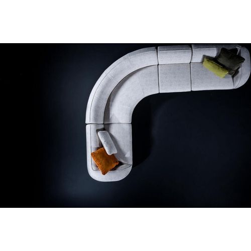 Graue Lounge Sitzgruppe Designer Sitzgruppe Polstermöbel Sofas Couch
