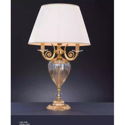 Tischleuchte Art déco Stil Kronleuchte Tisch Lampe Kristall Leuchte