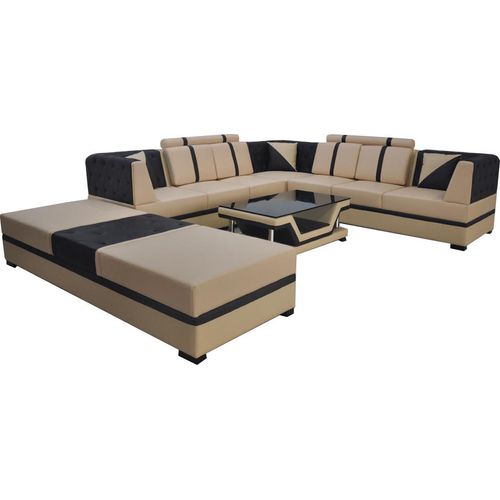 Eck Sofa Couch Wohnlandschaft Leder Ecke Couchen Polster Sitz Garnitur A1128 Neu